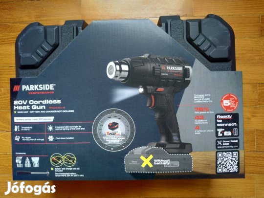 Parkside Performance 20 Volt akkus hőlégfúvó hőlégfújó 5év gari Pphlga