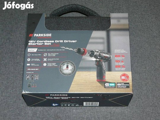 Parkside Performance akkus fúró csavarzó behajtó (akkuval és töltővel)