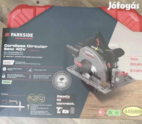 Parkside Performance akkus kézi körfűrész Pphksa 40-Li A1