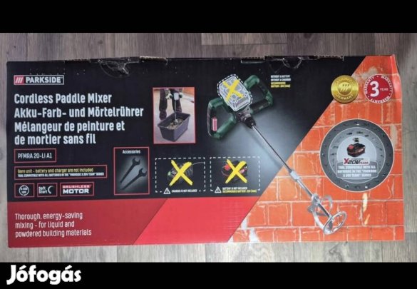 Parkside Pfmra 20-Li A1 akkus festék és habarcskeverő