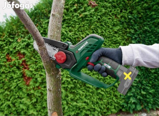 Parkside Pghsa akkus mini láncfűrész cserjevágó bozótvágó új 3 év gari