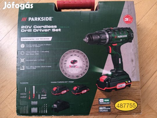 Parkside Új Akkus fúrócsavarozó készlet 2 Akkuval töltővel Eladó