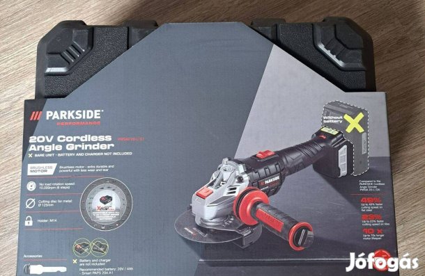 Parkside akkumulátoros flex 125 mm 20v. Új! (garancia)