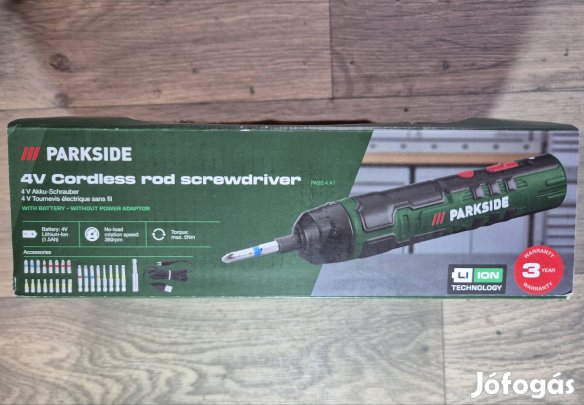 Parkside akkus csavarhúzó bitekkel PASS 4 A1