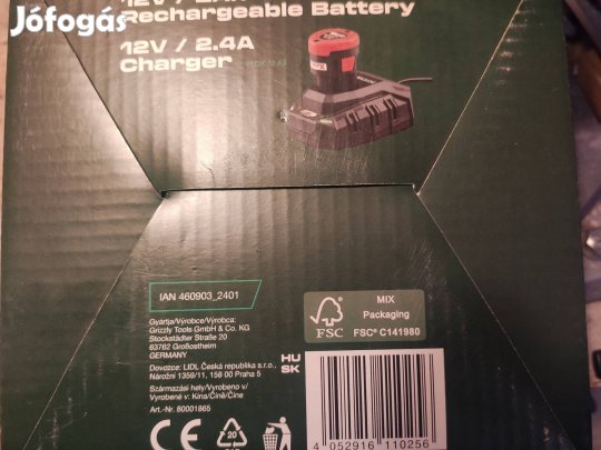 Parkside akkus csavarozó fúró 12V+ akkumulátor 