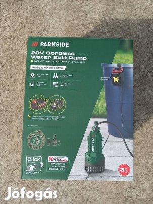 Parkside akkus esővíz szivattyú.
