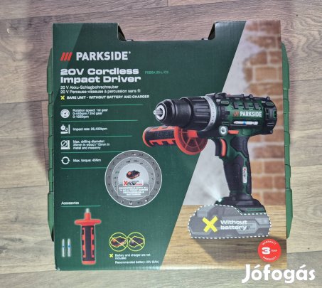 Parkside akkus fúró-csavarozó, ütvefúró 45Nm