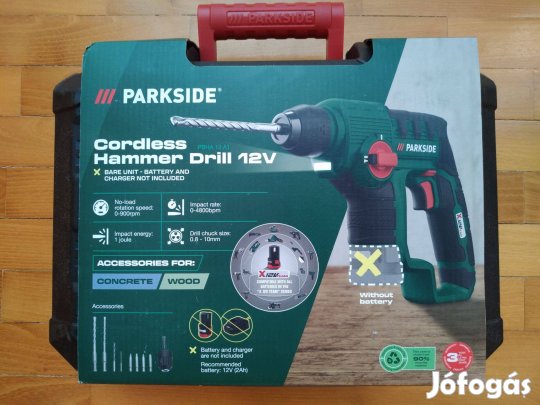 Parkside akkus fúrókalapács 12 Volt új, bontatlan 3 év garancia, erős!