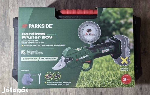 Parkside akkus metszőolló Paas 20-Li B1