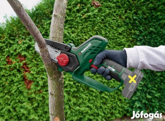 Parkside akkus mini láncfűrész ágvágó cserjevágó bozótvágó új 3év gari