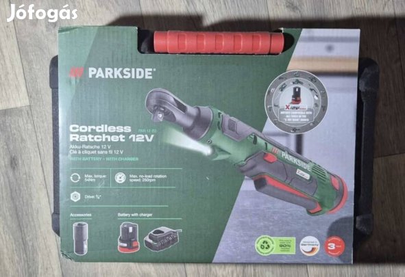Parkside akkus racsni 12V PAR 12 B2 54Nm 3/8"