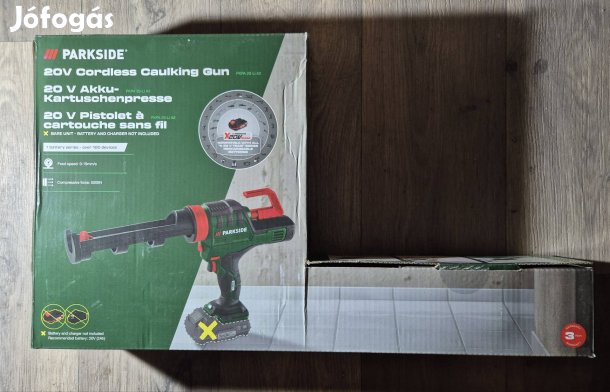 Parkside akkus szilikon kinyomó Pkpa 20-LI A2