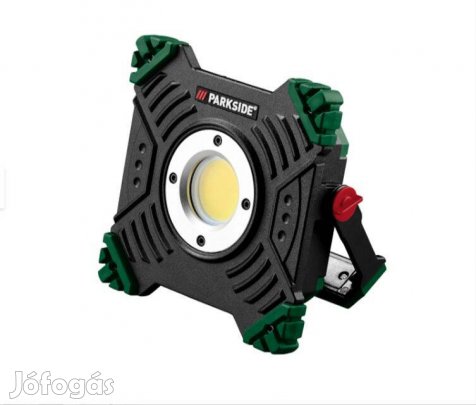 Parkside beépített akkus COB LED munkalámpa+powerbank+piros villogó új