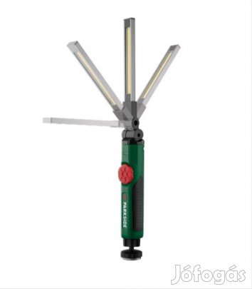 Parkside beépített akkus lámpa COB LED kihajtható mágneses akasztós 4V