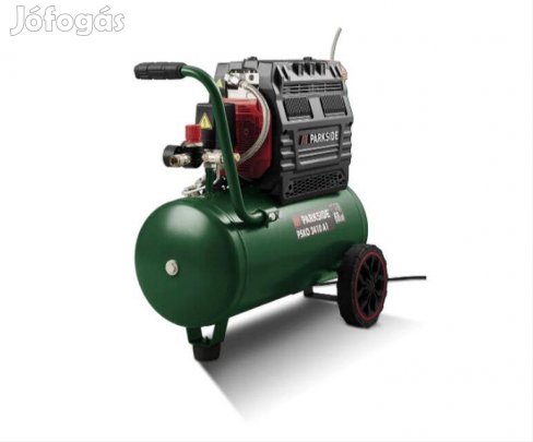 Parkside csendes olajmentes kompresszor 10 bar 24 literes 2hengeres új