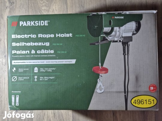 Parkside elektromos csörlő PSZ 250 A2