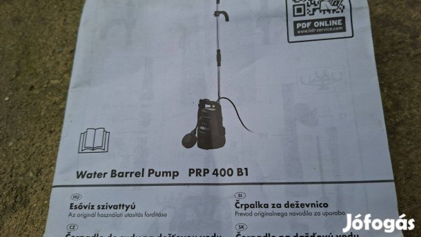 Parkside esővíz hordó szivattyú eladó