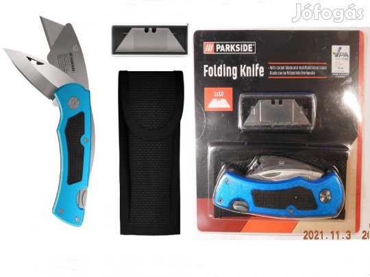 Parkside fémházas kés 2in1 tapétavágó kés éles bicska cserélhető penge