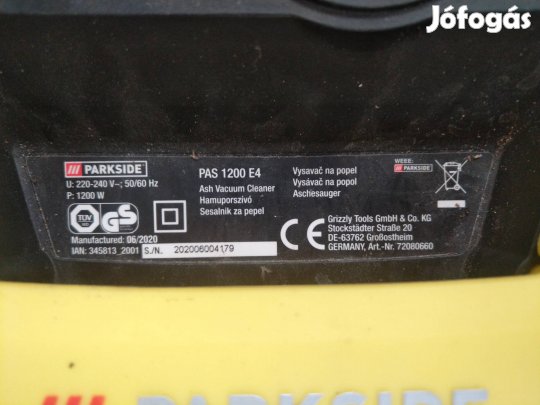 Parkside hamuporszívó csővel együtt 