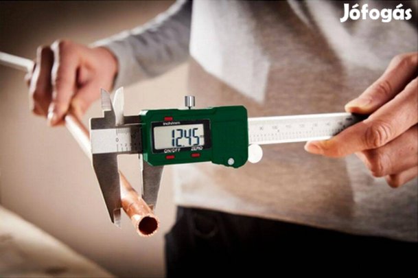 Parkside inox digitális tolómérő LCD kijelző, 153 mm-ig mér, 2 tizedes