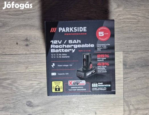 Parkside performance 12V 5Ah akku Papk 12 5.0 B2