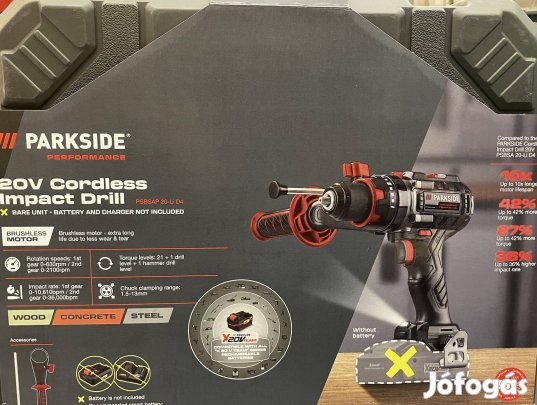 Parkside prémium akkus ütvefúró csavarozó,új 5 év garancia