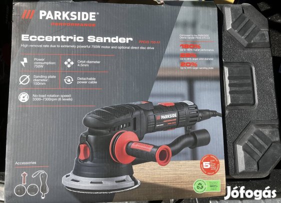 Parkside prémium excenter csiszoló,új,5 év garancia