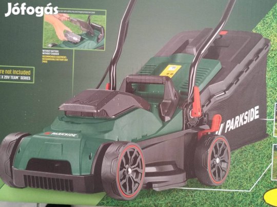 Parkside új akkus fűnyíró 20 Volt+20 V 4 Ah akku+1 töltő 3 év garancia