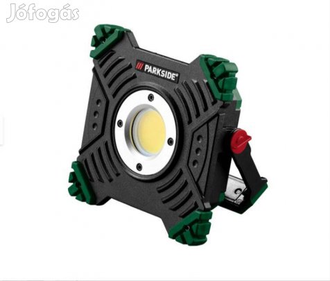 Parkside új beépített akkus COB LED munkalámpa+powerbank+piros villogó