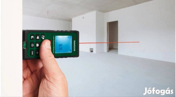 Parkside új lézeres távolságmérő LCD kijelzővel, 0-50 méter, 3 év gari