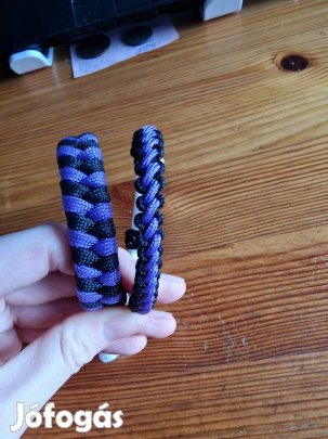 Páros karkötő lila fekete színekben