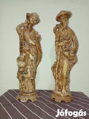 Páros kínai szobor ~1970