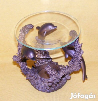 Partylite delfin mécsestartó