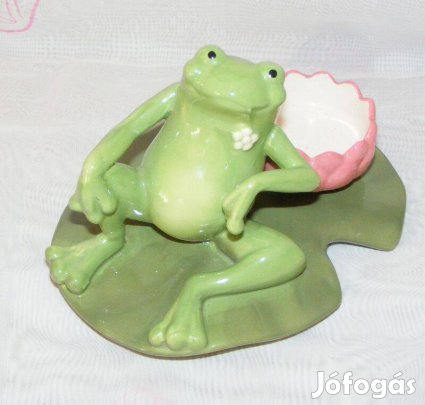 Partylite porcelán béka mécsestartó