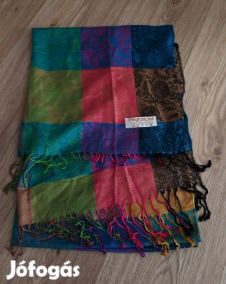 Pashmina selyem luxus színes nagyméretű sál