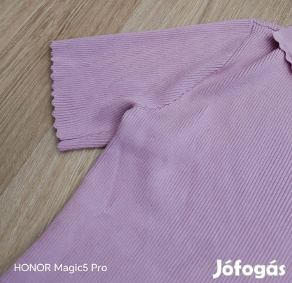 Pasztell női kötött rövidujjú