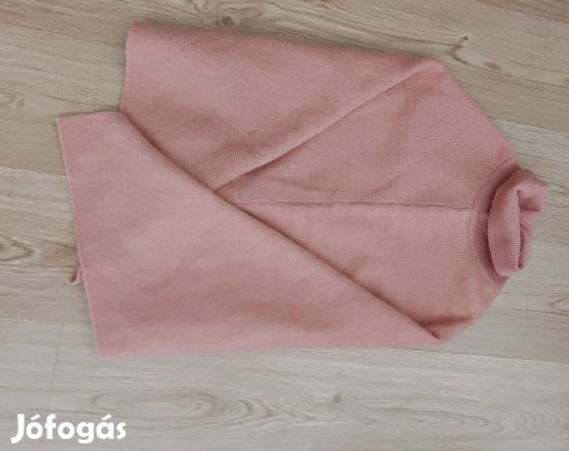 Pasztell női poncsó pulóver