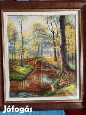 Patak olaj vászon festmény Pozsonyi Zsolt