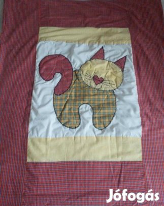 Patchwork takaró - cicás mintával