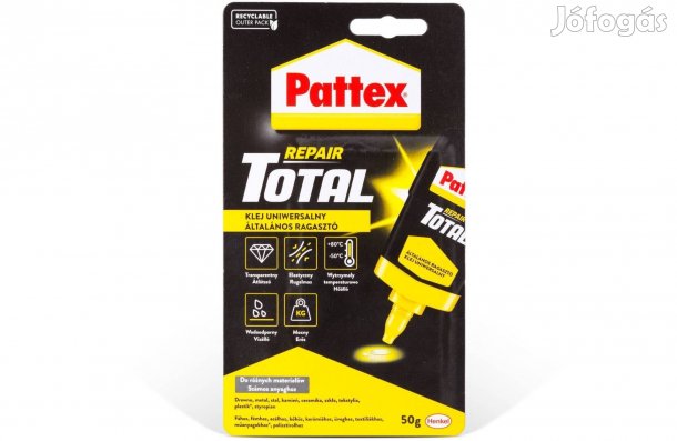 Pattex Extra erős és szilárd UV hő vízálló 50g ragasztó gél áttetsző