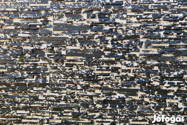 Pattintott kő hatású kül és beltéri falburkolat 