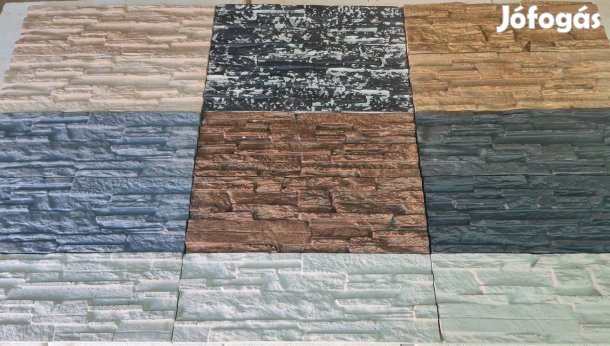 Pattintott kő hatású kül és beltéri falburkolat 