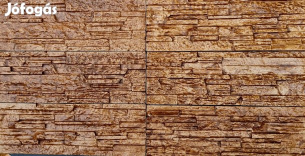 Pattintott kő hatású kül és beltéri falburkolat 