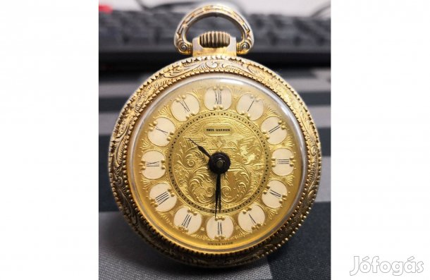 Paul Garnier Swiss Made különleges ébresztős zsebóra ritkaság eladó!!!