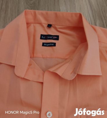 Paul Smith vasalásmentes pamut férfi ing Uj XXL