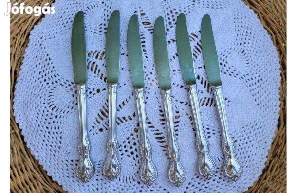 Paul Wirths/Solingen Rostfrei Wiener Barokk modell -kések 6 db