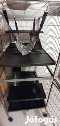 Pawhut rágcsáló fém ketrec, játszó kalitka