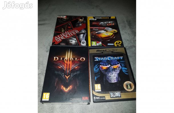 Pc játékok 4 darabb egyben eladó