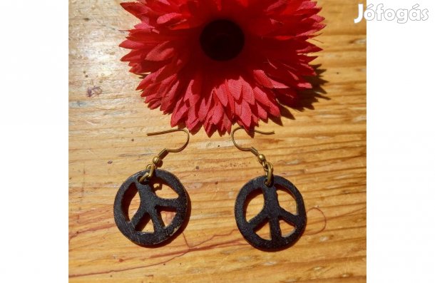Peace békejel fülbevalók