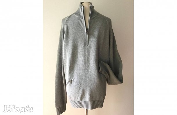 Peak Performance- Pamut, férfi pulóver. Új (Szürke) XL-es